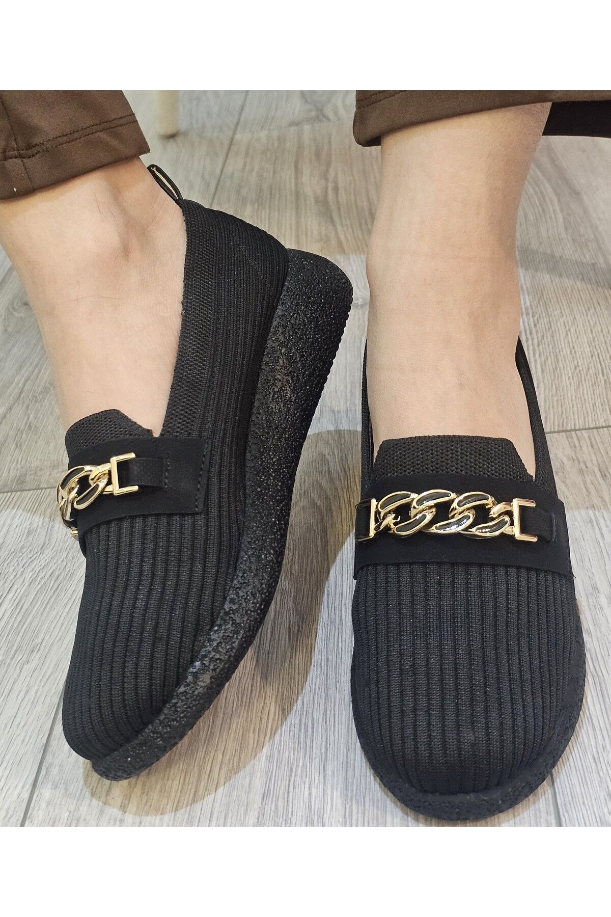 Triko Örme Rahat Günlük Ortopedik Hafif Babet