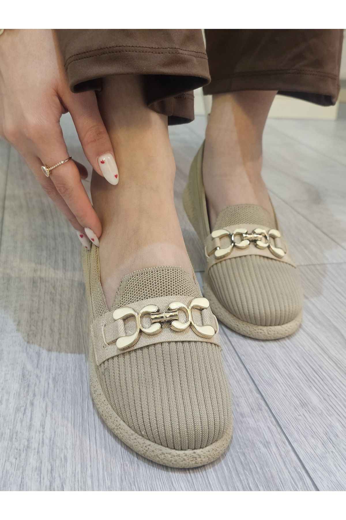 Triko Örme Rahat Günlük Ortopedik Hafif Babet