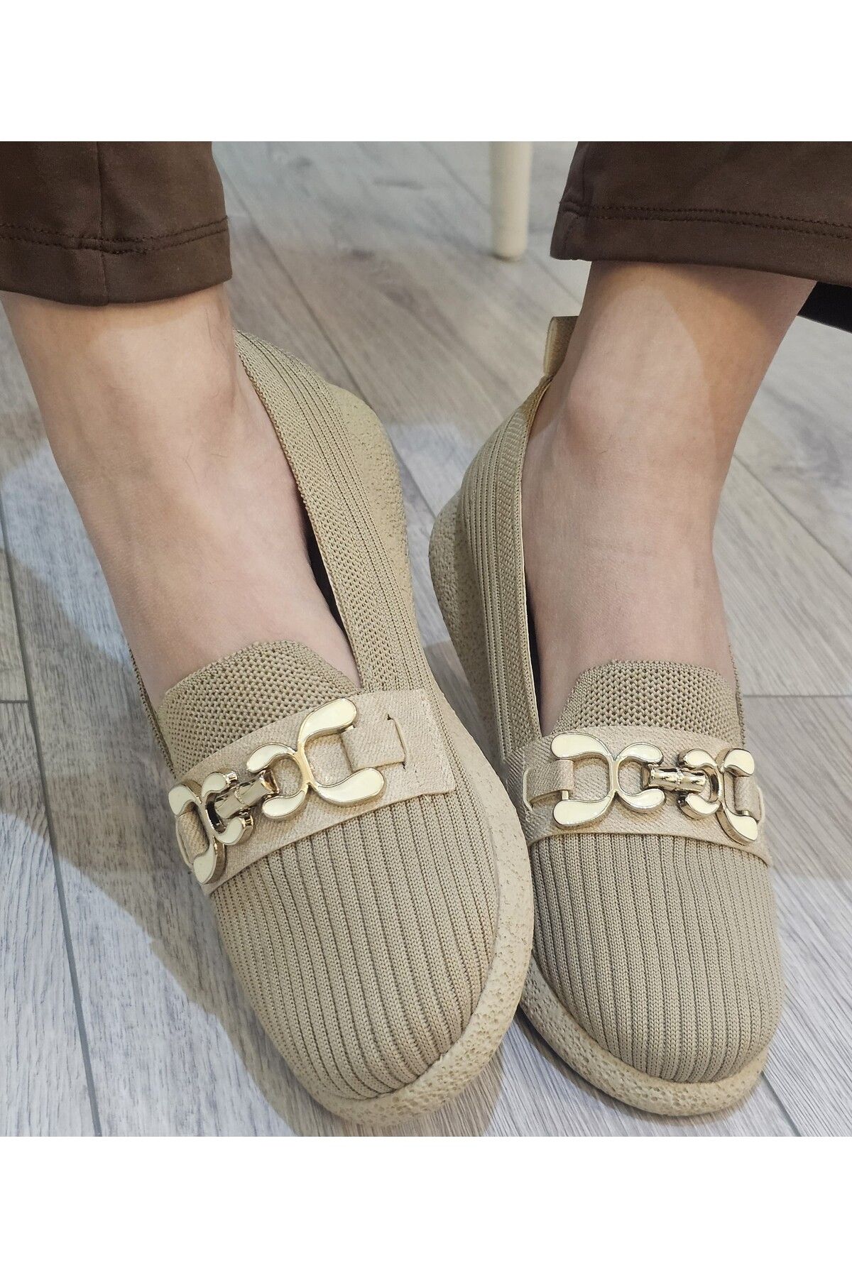 Triko Örme Rahat Günlük Ortopedik Hafif Babet