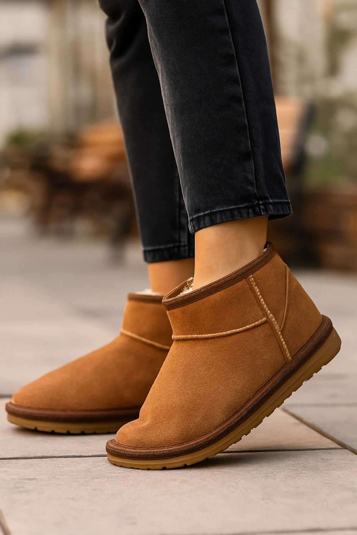 Ultra Mini Kürklü Classic Mini II 1016222 CHE Kadın Bot