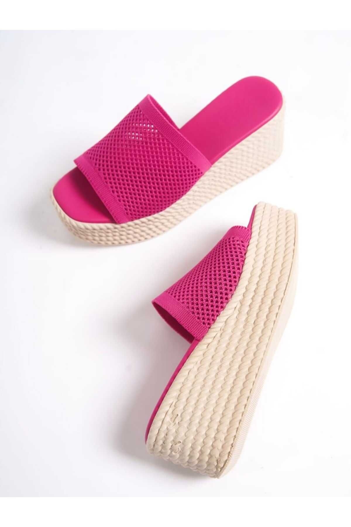 Dolgu Taban Rahat Triko Günlük Terlik