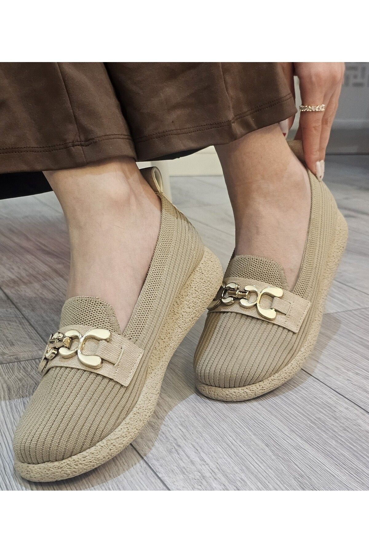 Triko Örme Rahat Günlük Ortopedik Hafif Babet