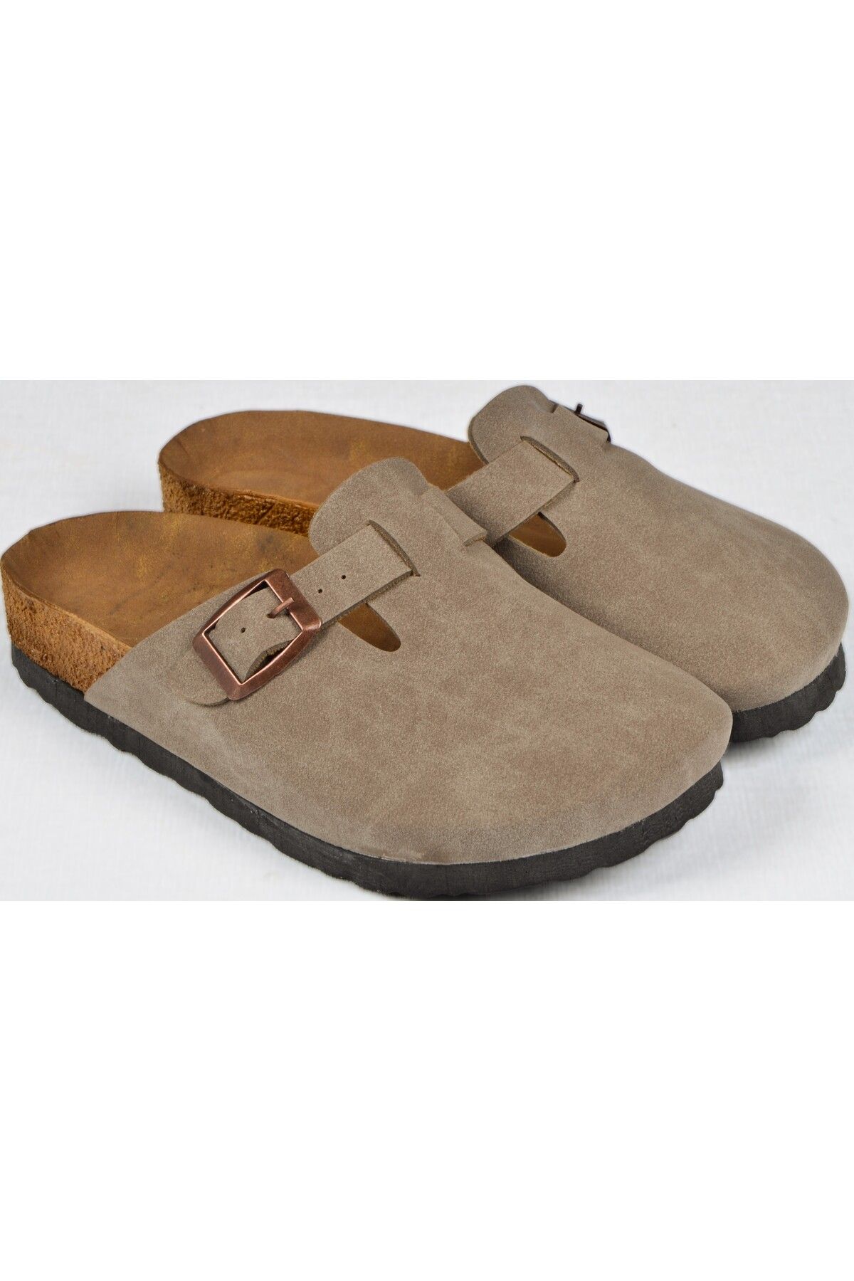 Mantar Tabanlı Çocuk Unisex Boston Birkens Günlük Sabo 59463 Günlük Terlik - Vizon