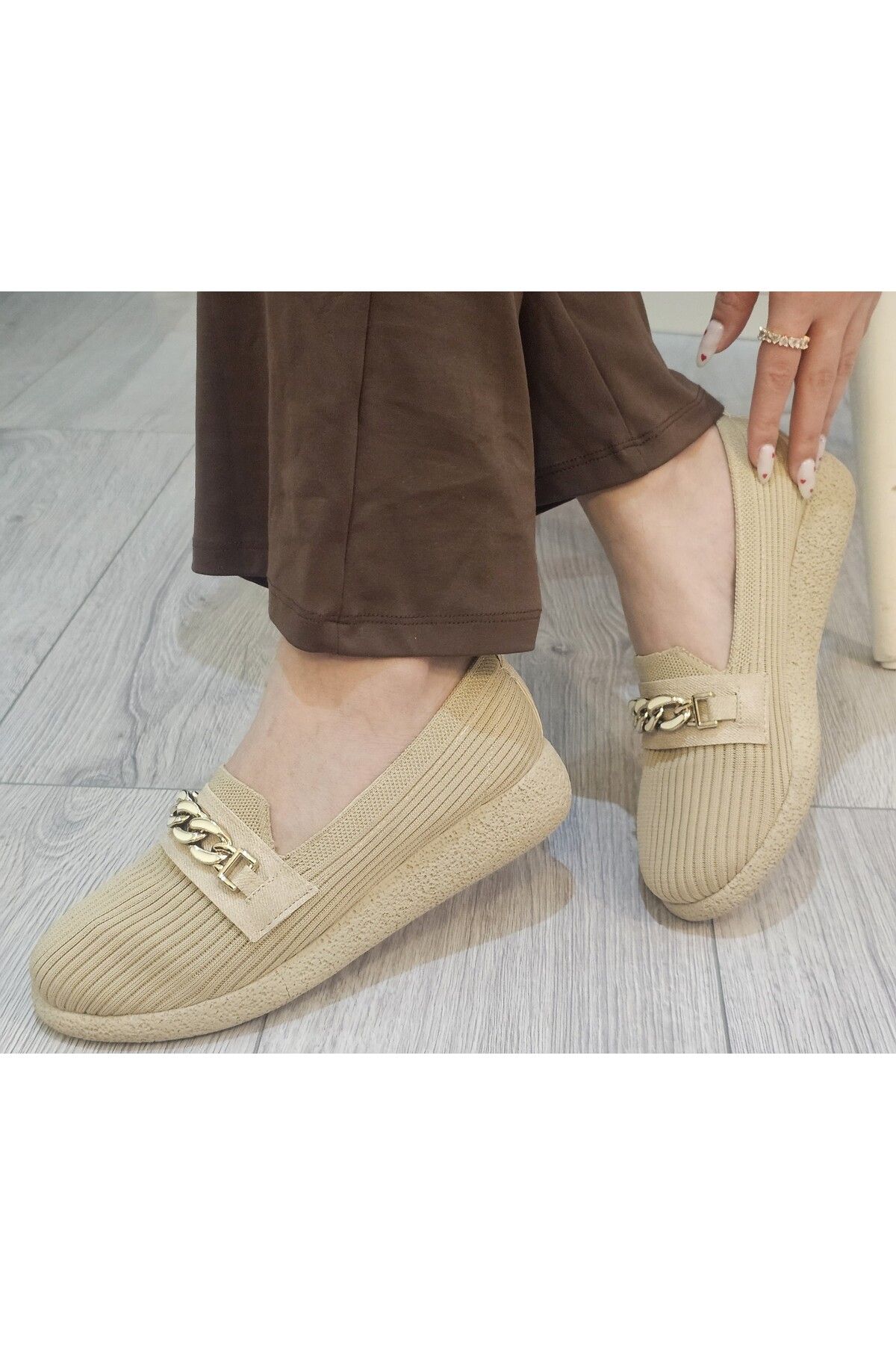 Triko Örme Rahat Günlük Ortopedik Hafif Babet