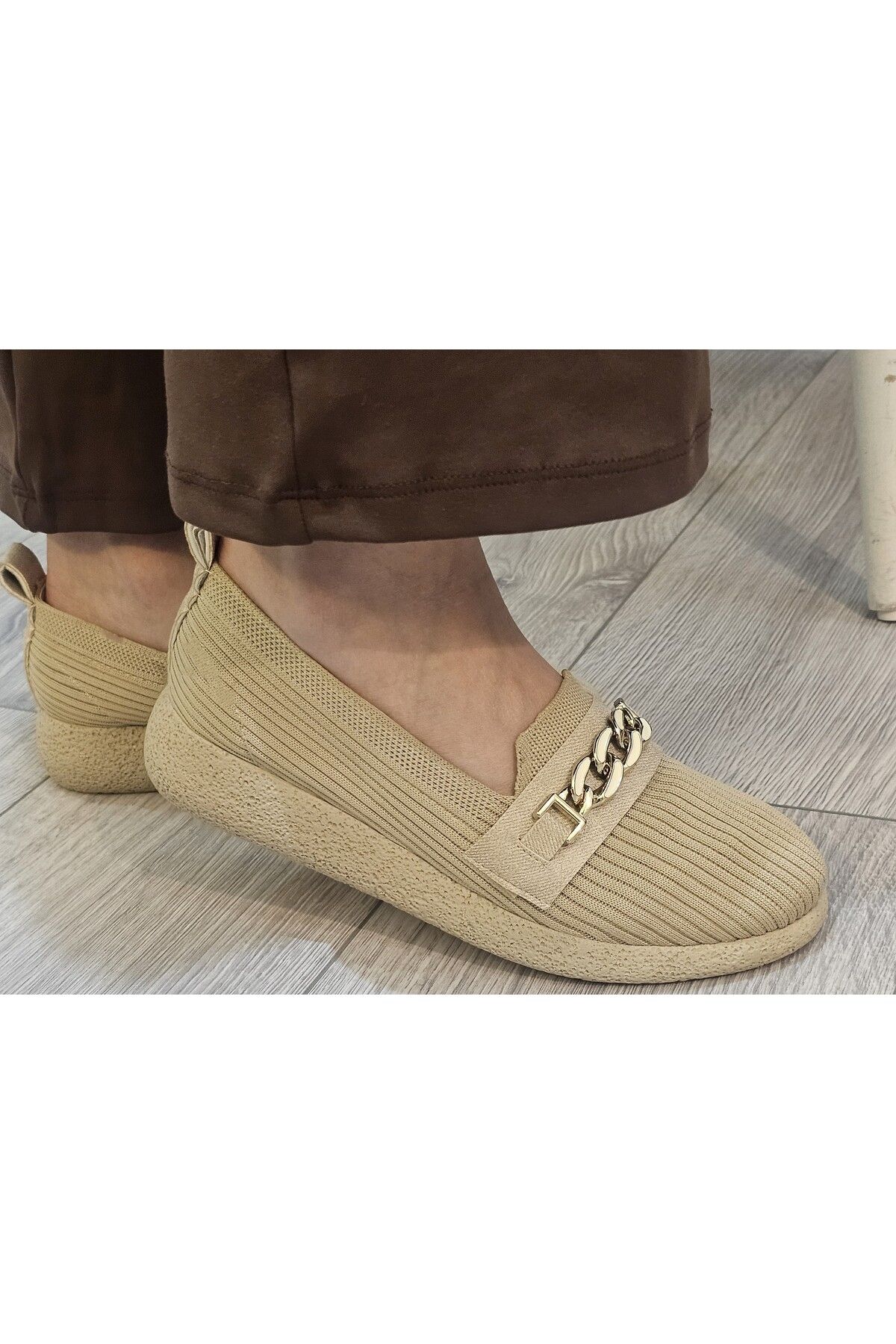 Triko Örme Rahat Günlük Ortopedik Hafif Babet