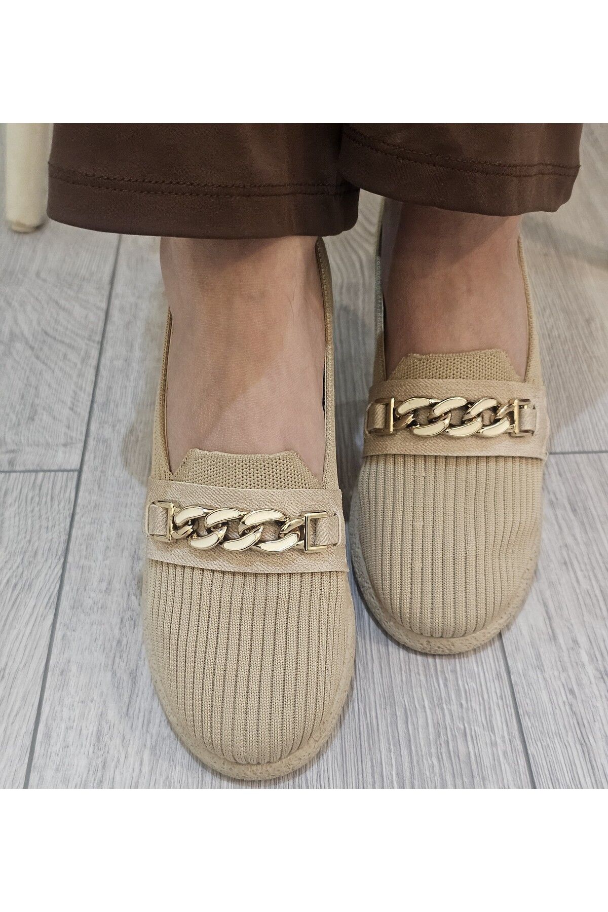 Triko Örme Rahat Günlük Ortopedik Hafif Babet