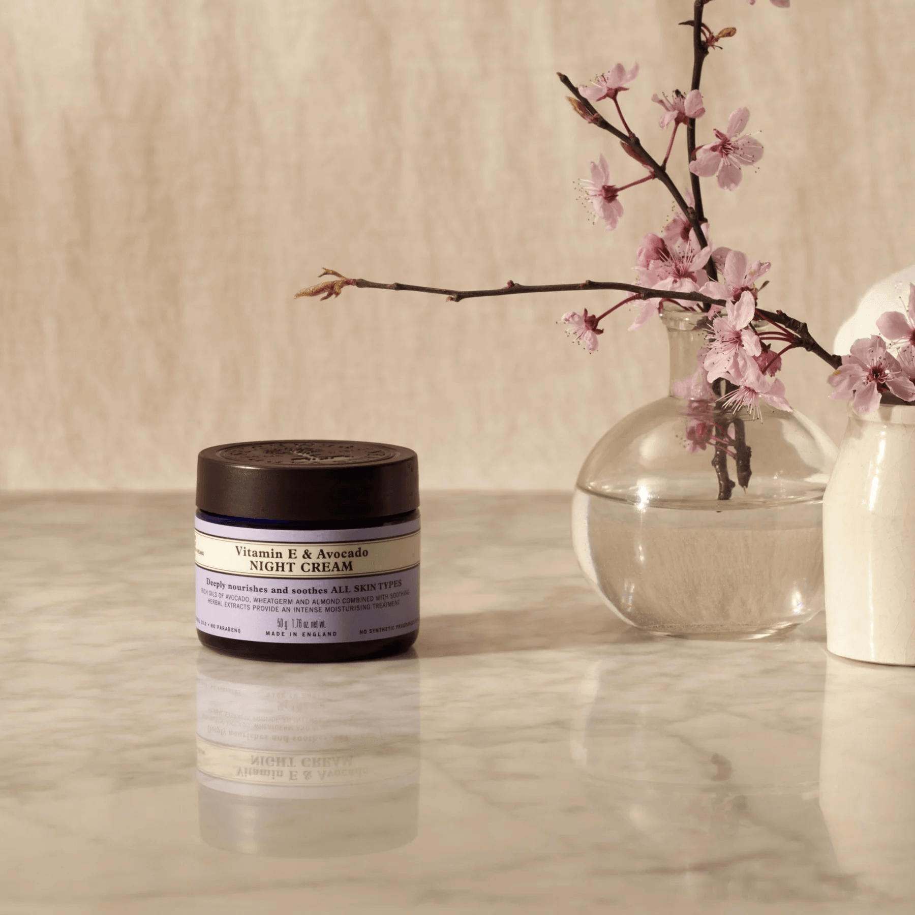 Vitamin E & Avocado Night Cream - E Vitamini ve Avakado Cilt Bakım Gece Kremi 50g