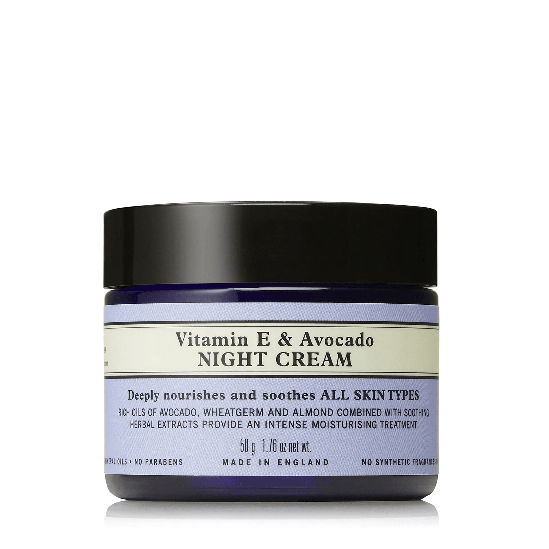 Vitamin E & Avocado Night Cream - E Vitamini ve Avakado Cilt Bakım Gece Kremi 50g