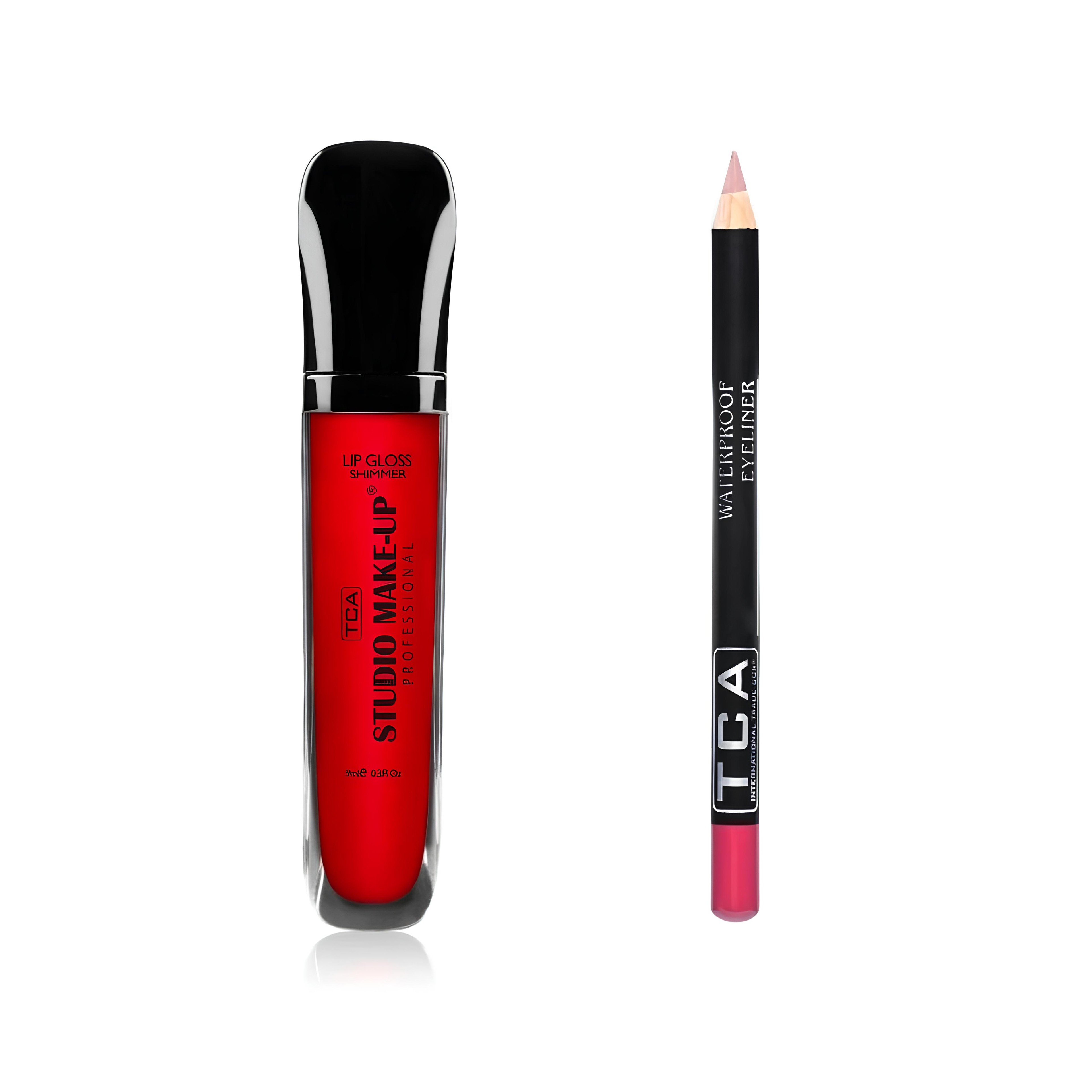 Tca Studio Make-Up Fırçalı Ruj ve Dudak Kalemi Seti Lip Liner - Lip Gloss