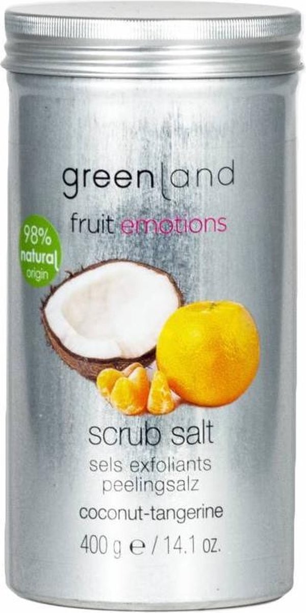 Greenland Vücut Bakımı Parabensiz Scrub Salt Vücut Peelingi Coconut - Tangerine 400 g