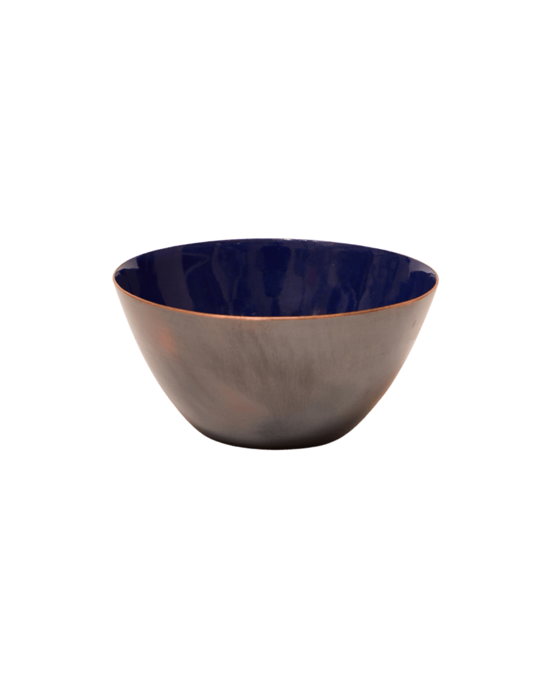 Arkdeco Bakır Kase Navy Blue Modeli, Konik Form