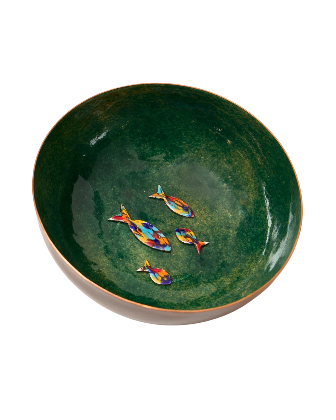 Arkdeco Bakır Kase Aplikeli Emerald Modeli, Orba Form