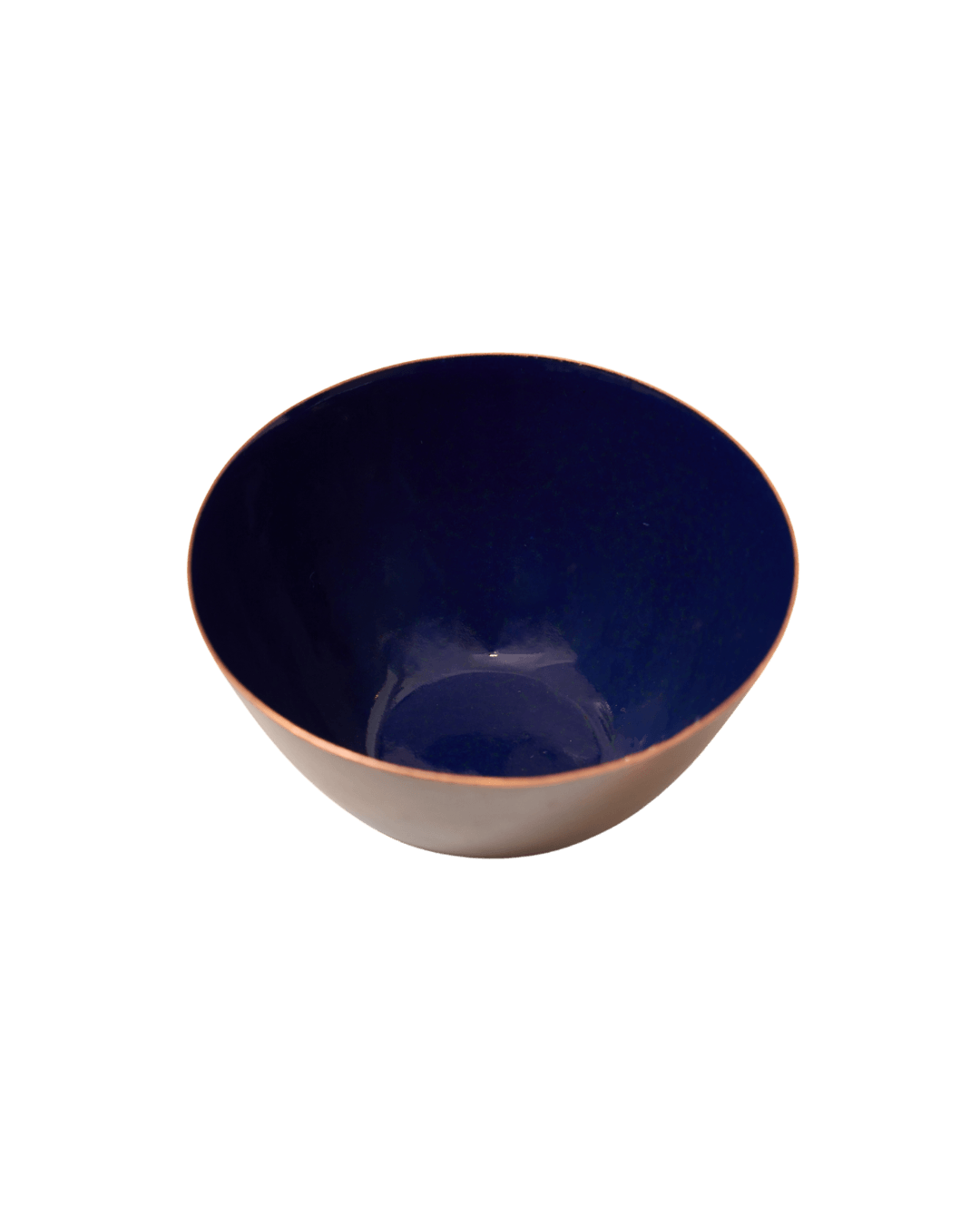 Arkdeco Bakır Kase Navy Blue Modeli, Konik Form