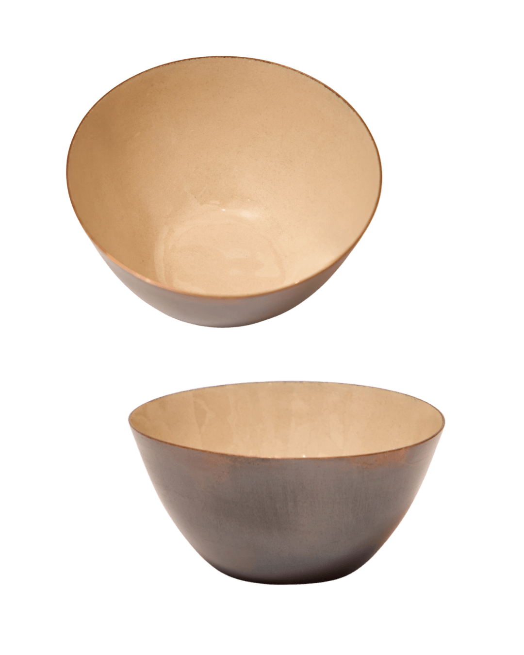 Arkdeco Bakır Kase Beige Modeli, Konik Form