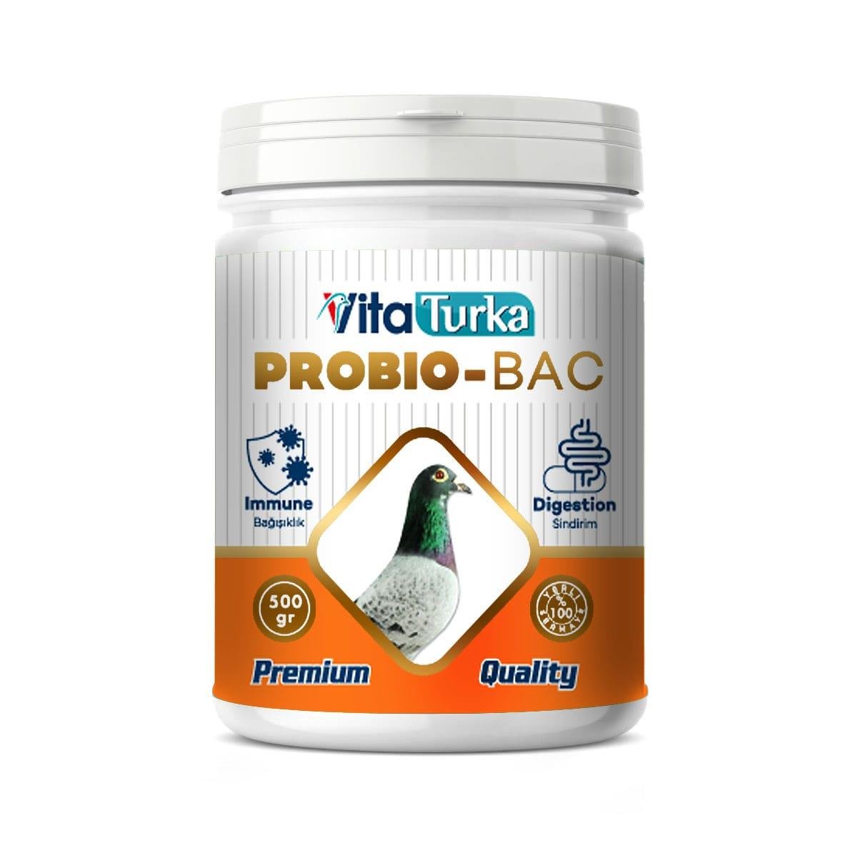 Vita Turka PROBIO-BAC 500gr | Kanatlılar İçin Probiyotik Takviye
