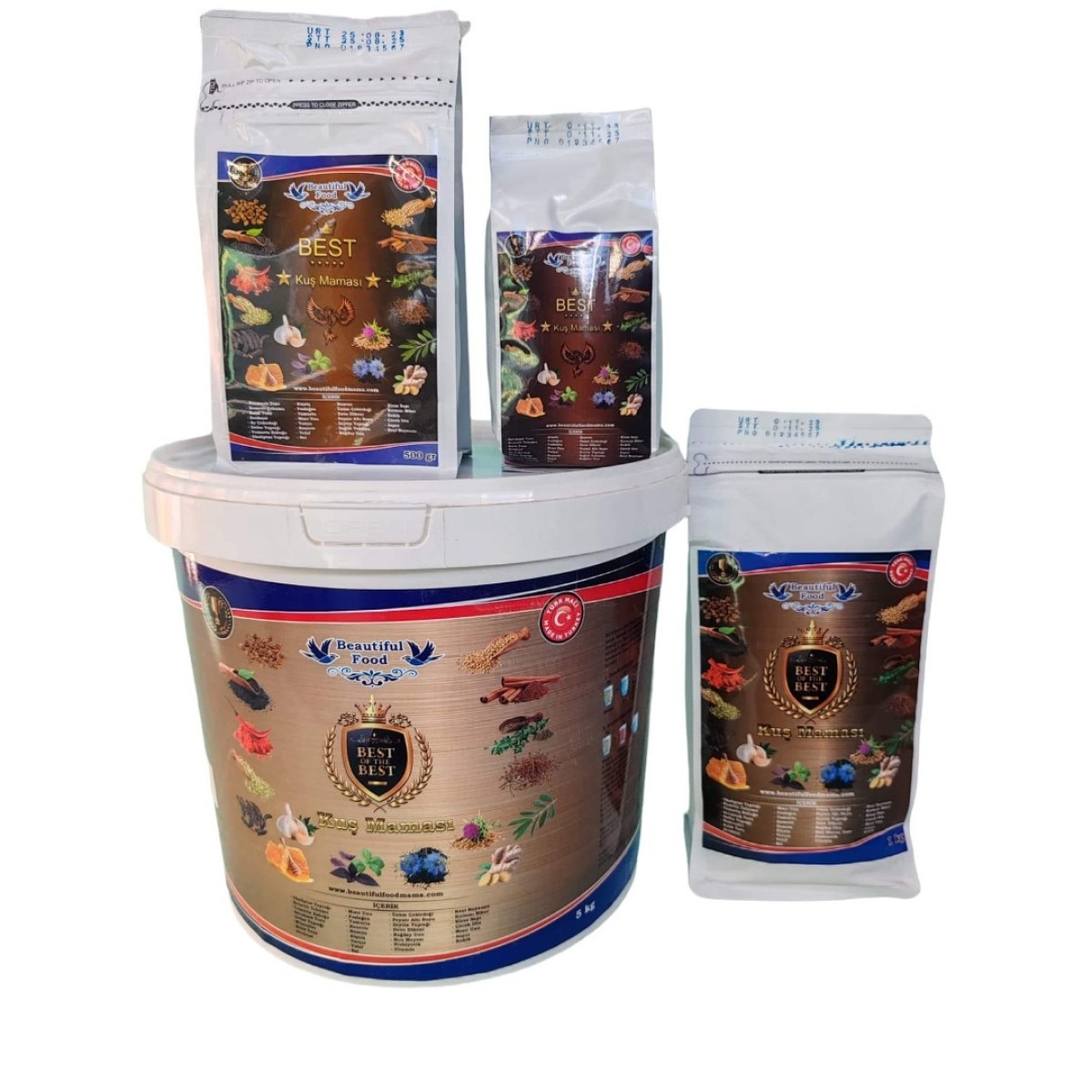 Beautiful Food Best – Kuru Kuş Maması Kuş Yemi 1 Kg.