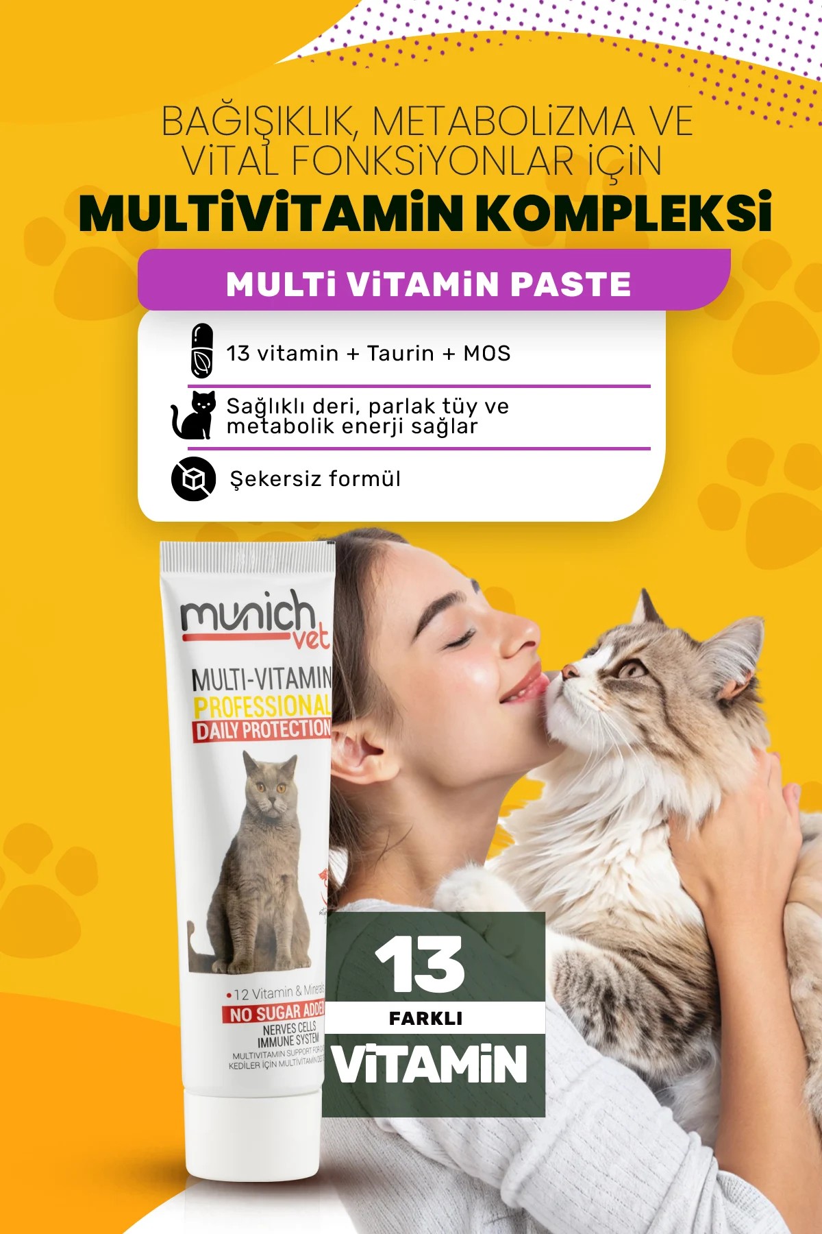 Munich Vet Multi Vitamin Paste 100 ml-Multi Vitamin Macunu