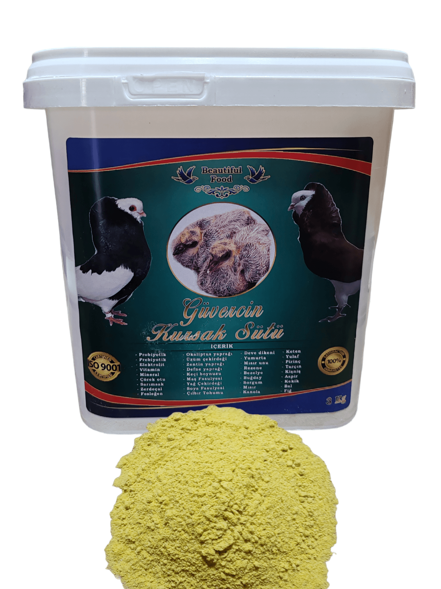 Güvercin Elle Besleme (Kursak Sütü) - 3 kg | Yavru Kuş Maması