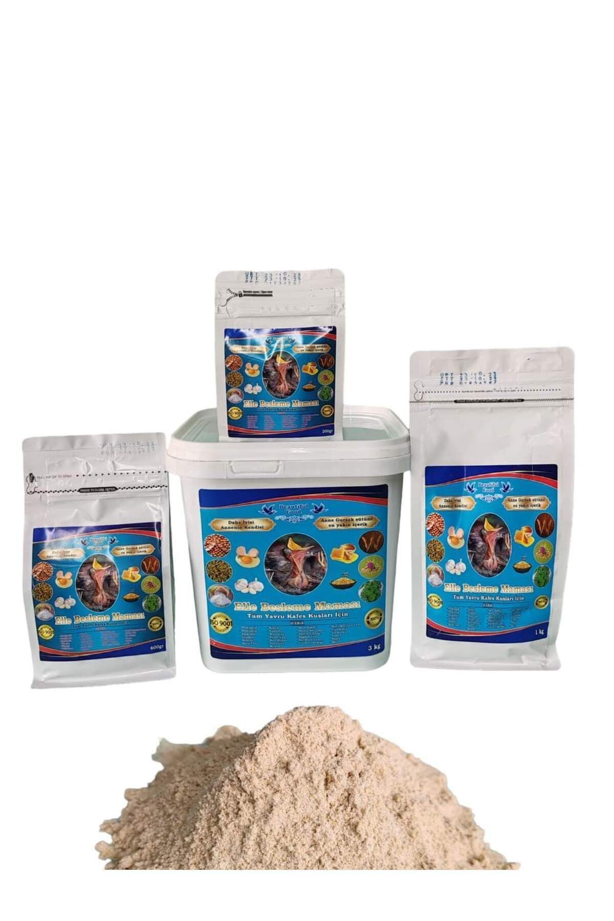 Beautiful Food Yavru Kuş Organik Elle Besleme Maması 1 Kg + Profosyonel Şırınga Besleme Aparatı