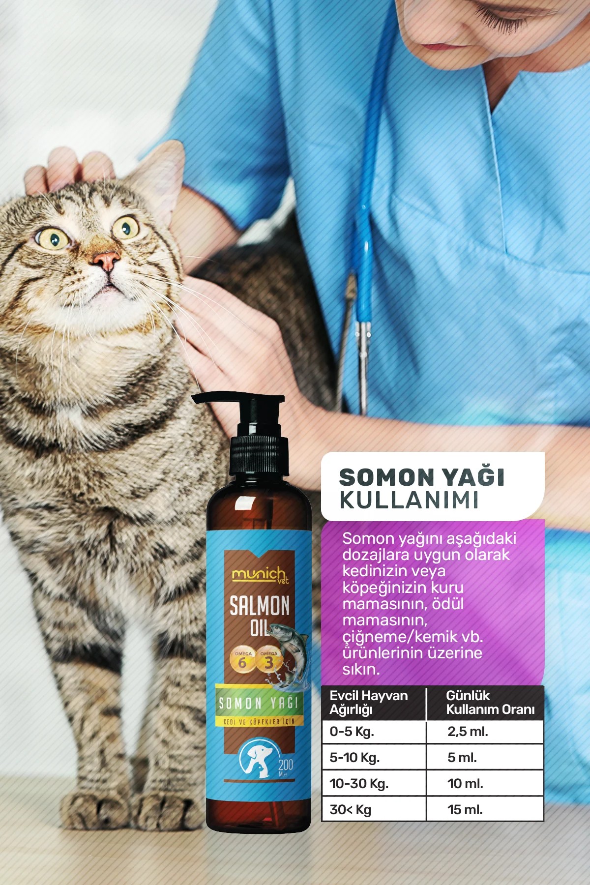 Munich Vet Balık Yağı Salmon Oil 200 ml