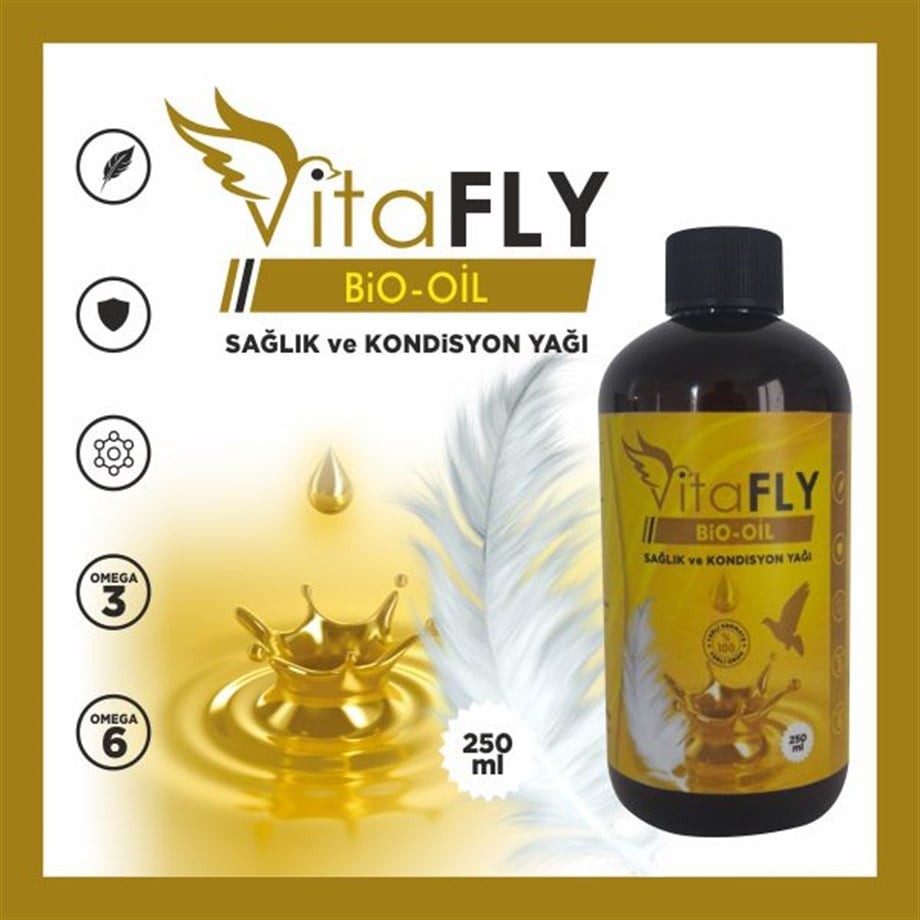 VitaFLY BIO-OIL  250 ml (KAFES KUŞLARI VE GÜVERCİNLER İÇİN)