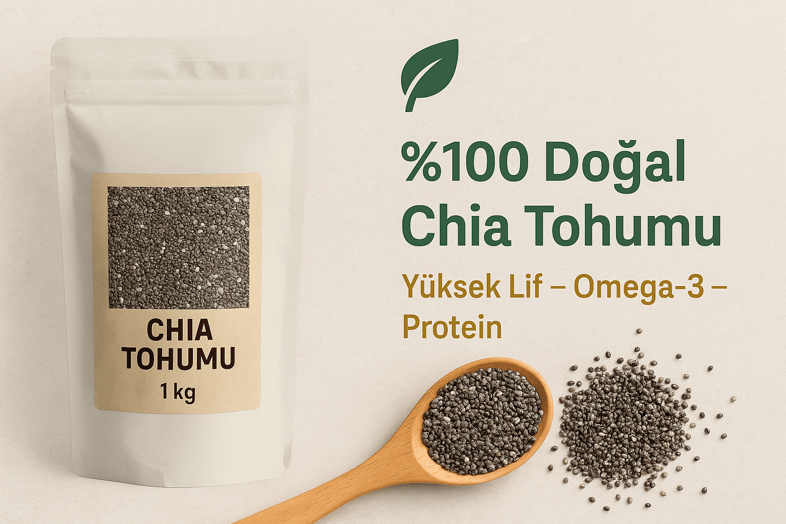 Chia Tohumu 1 Kg – Doğanın Süper Besini!