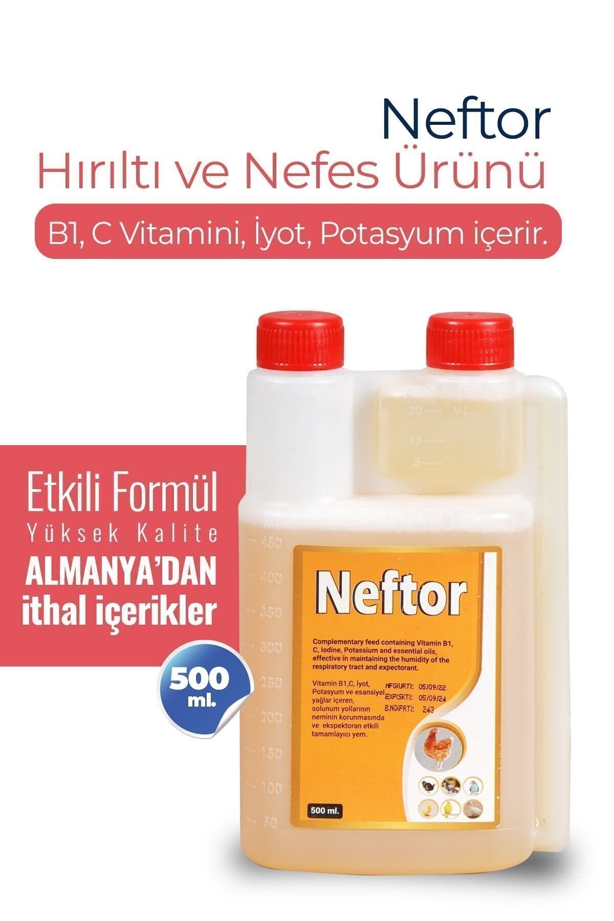 2li Set Kuşlar Alfamin Ishal + Neftor Hırıltı Seti (500 Ml)