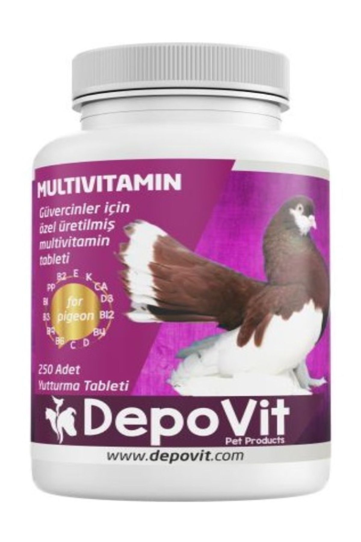 2’li Set Depovit Multivitamin Tablet 250’li + Depovit SX Üreme Hapı 250’li | Güvercinler İçin Vitamin ve Üreme Desteği