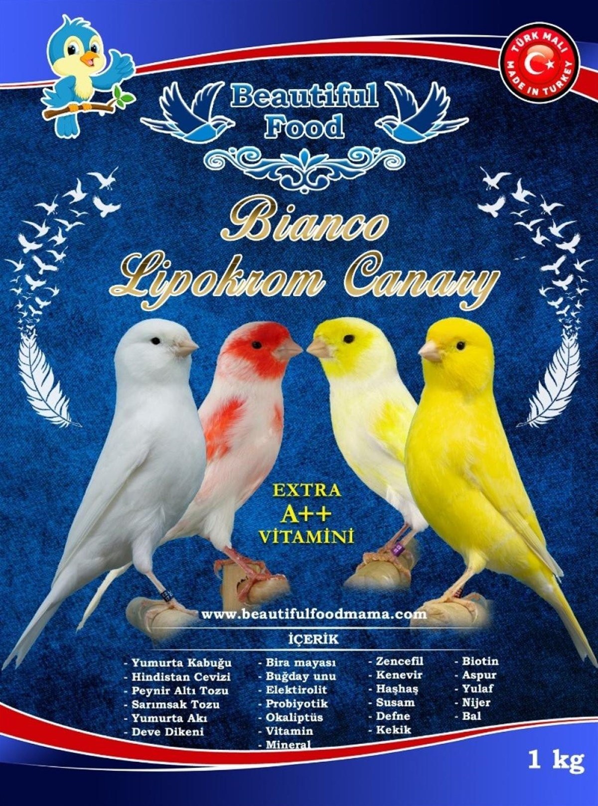 Beautiful Food Bianco Lipokrom Kanarya Maması-1Kg