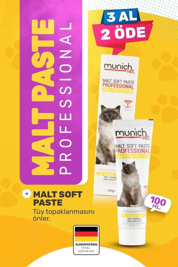 Kedi Maltı Pasta Kedi Macunu Tüy Topak Önleyici Macun 100 Gr