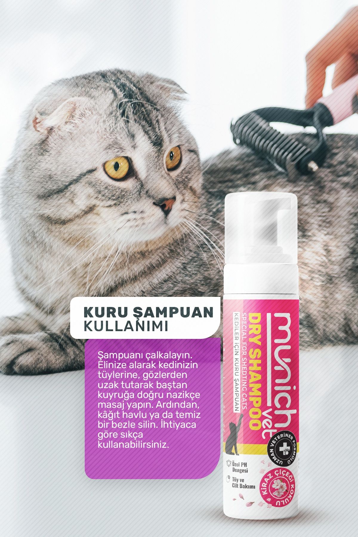 Kuru Bakım Şampuanı Kiraz Çiçeği Kokulu 200 ml
