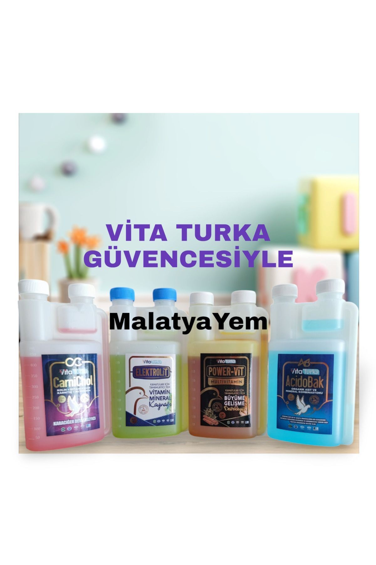 4 Lü Profesyonel Kanatlı Bakım Seti - Güvercin - Tavuk