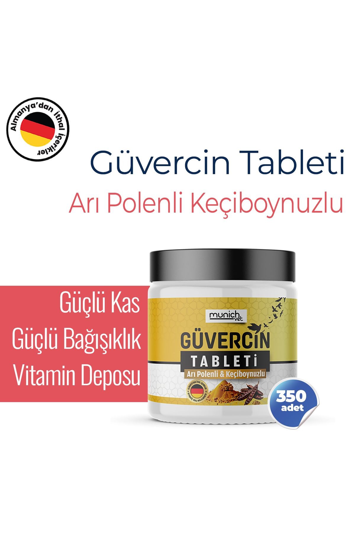 Munich Vet Güvercin Yavru Ve Anaç Hapı 2 li Set Arı Polen li - Mini Kara Hap