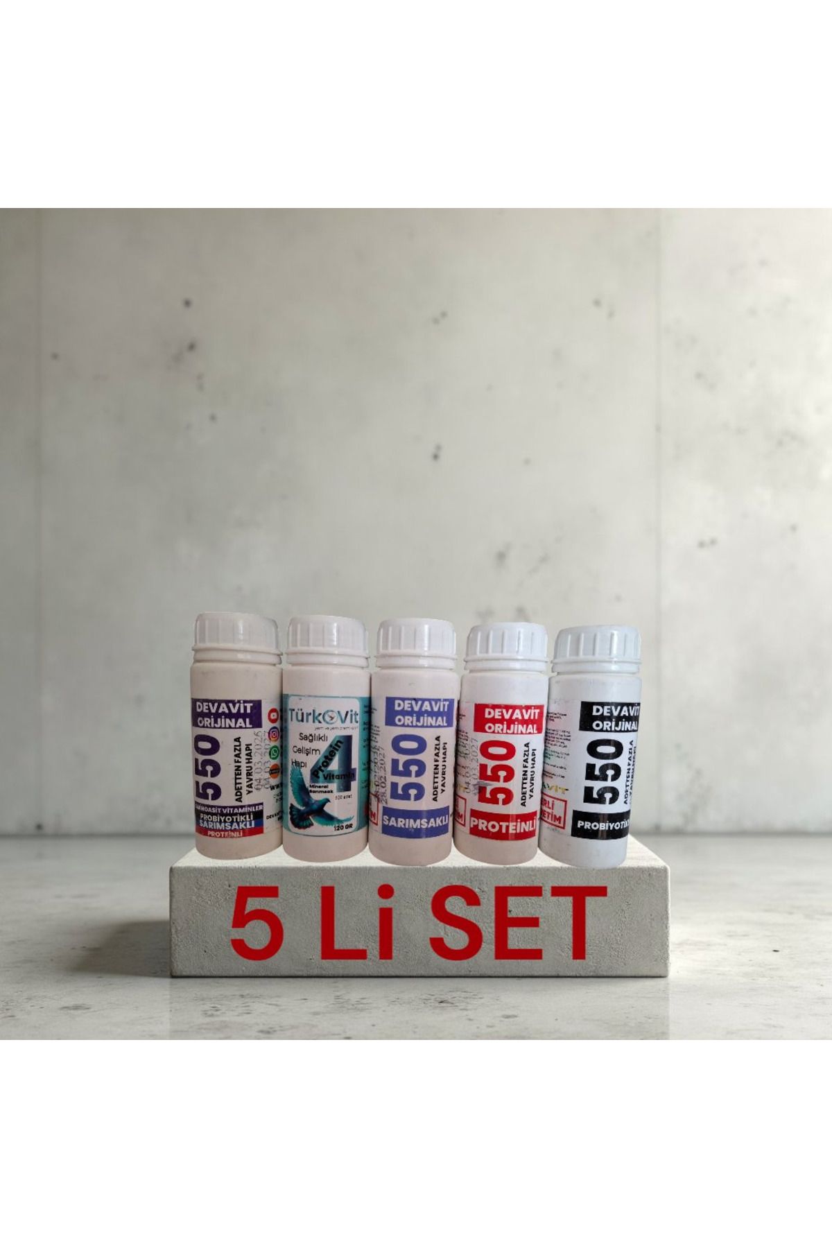 Devavit Yavru Gelişim Hapı Seti – 5'li Paket | Güvercinler İçin Komple Destek