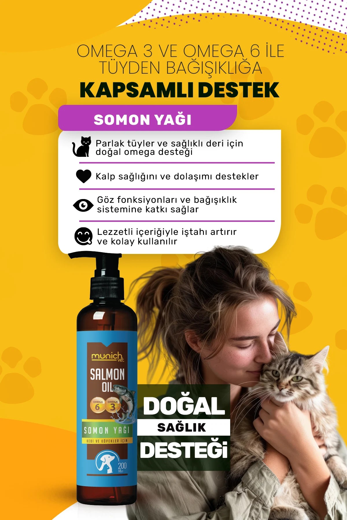 Munich Vet Balık Yağı Salmon Oil 200 ml
