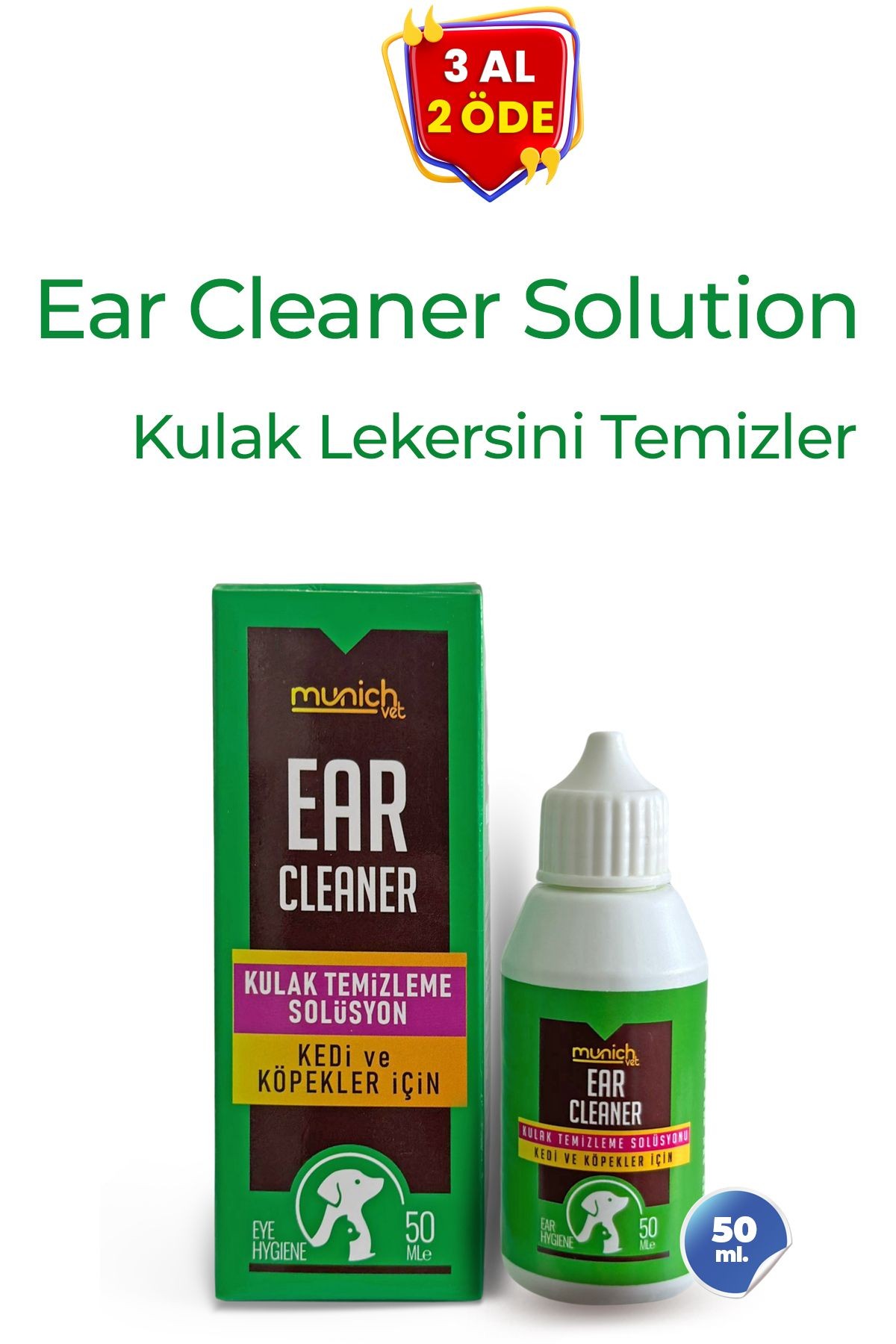 Ear Care Kediler Için Kulak Temizleme Solüsyonu 50 ml