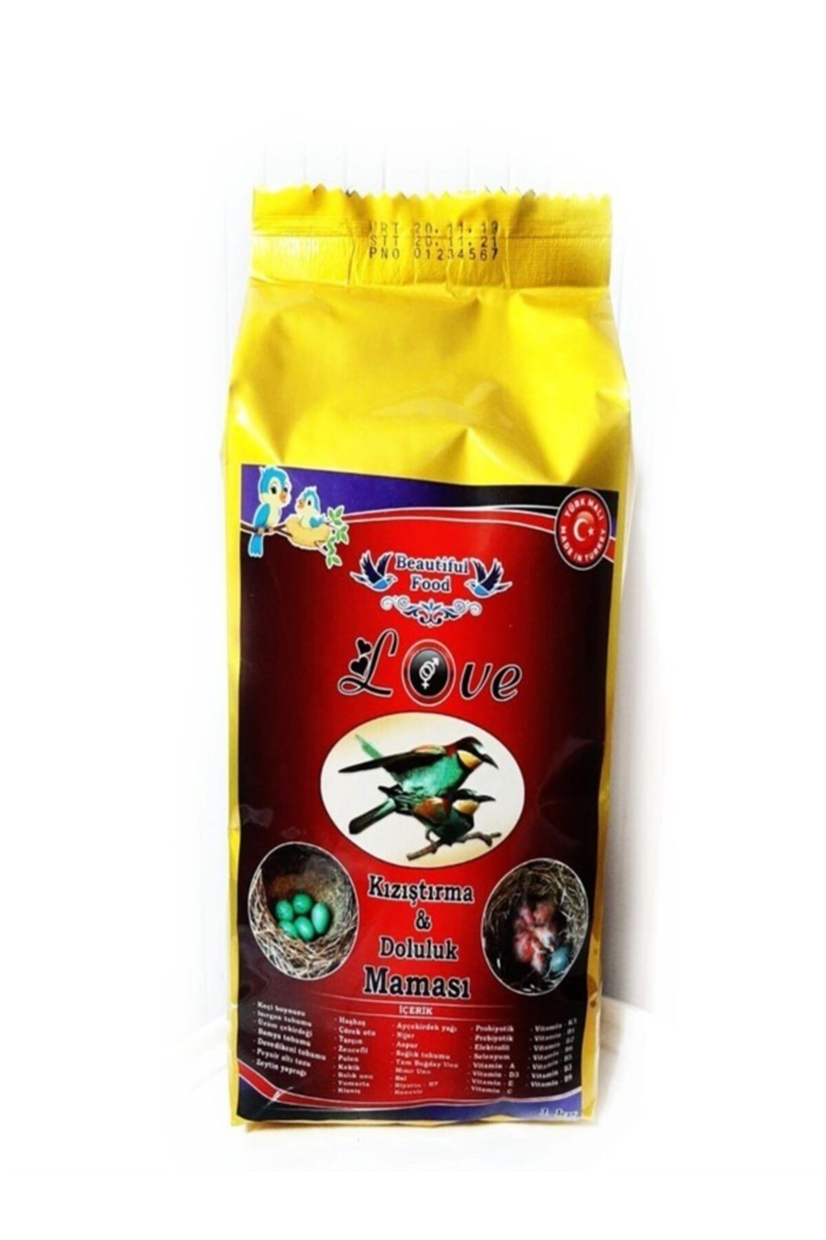 Love Kızıştırma Ve Doluluk Kuş Yemi Maması 1 Kg