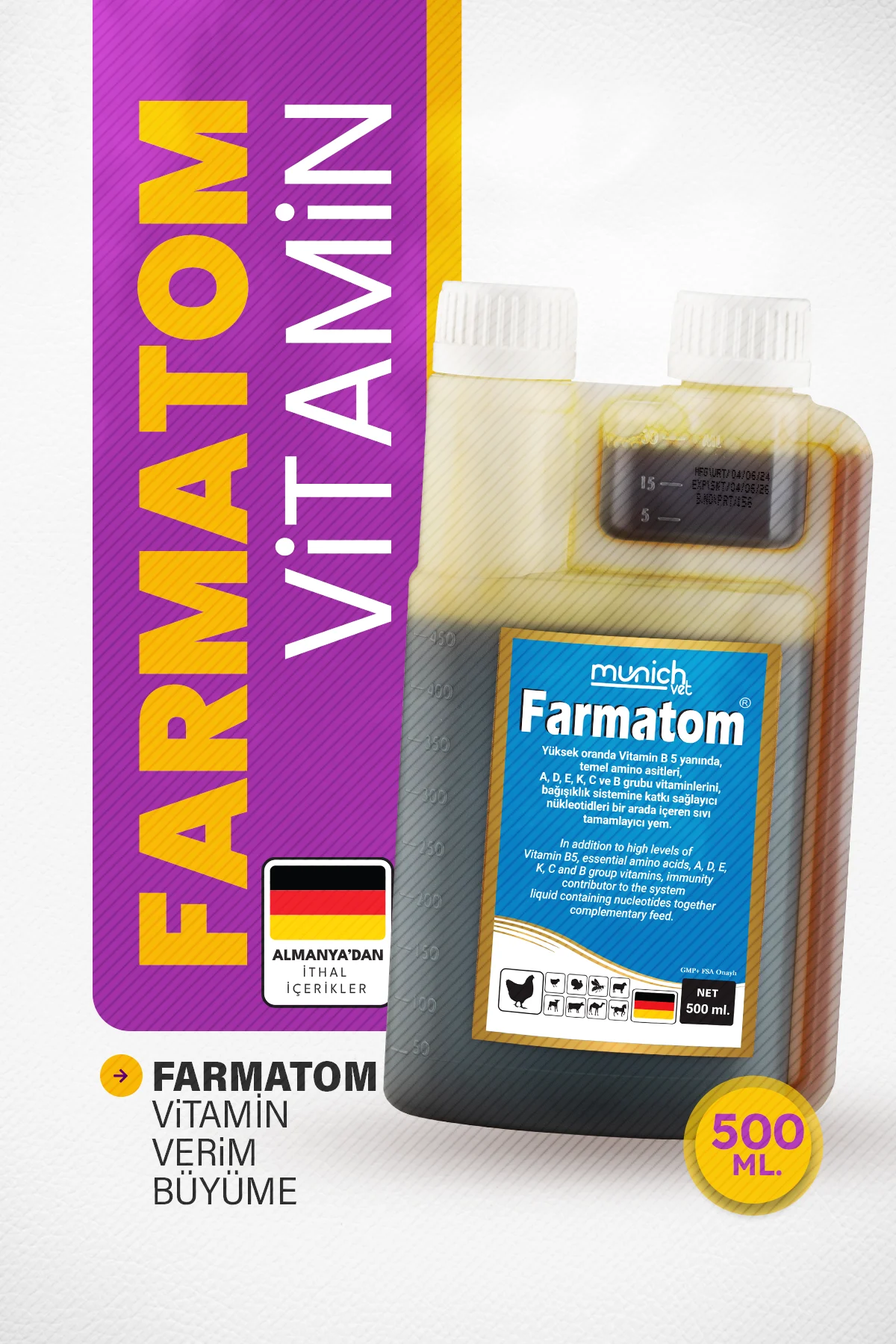 Farmatom 500 ML – Güçlü Vitamin Takviyesi