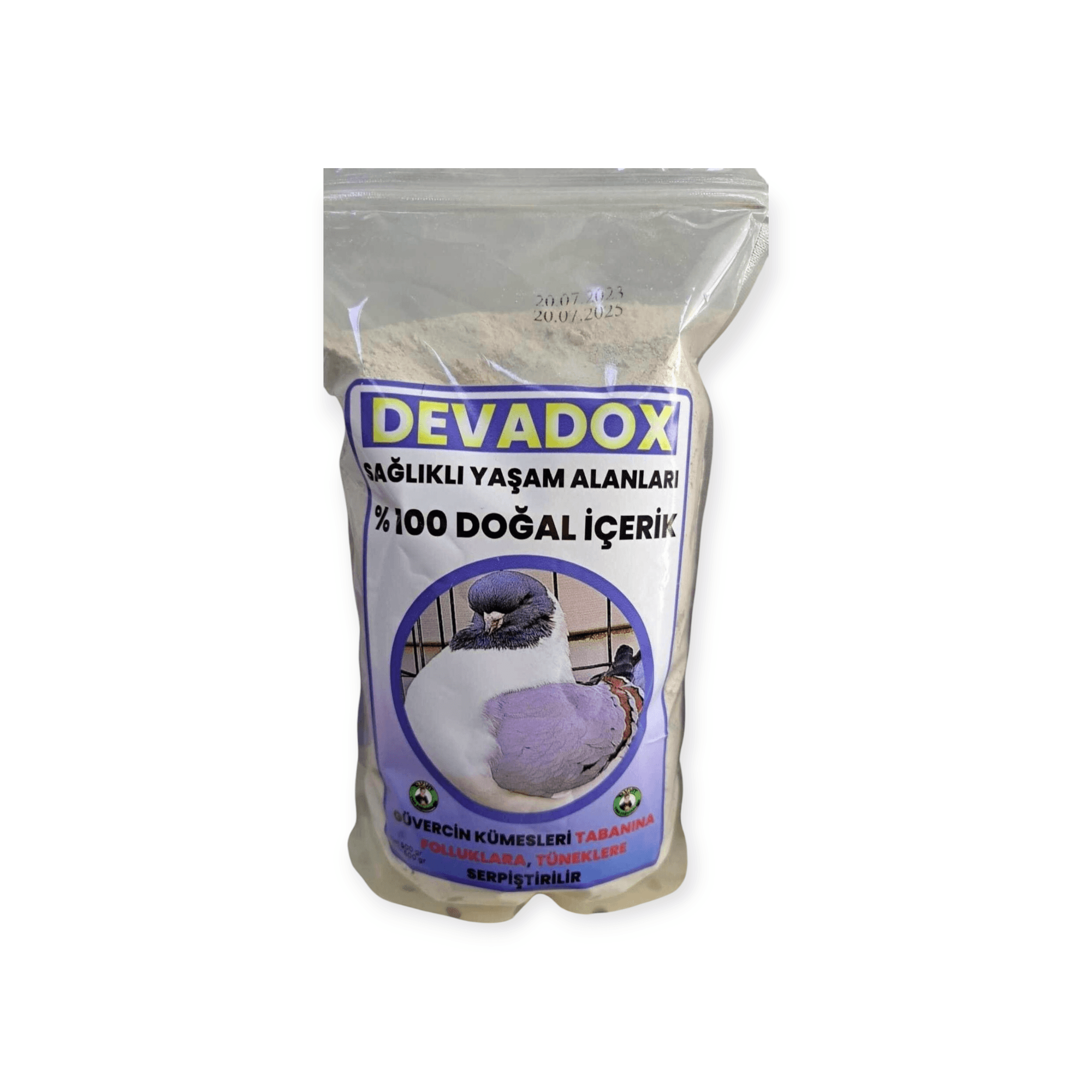 Devadox Biteson - Güvercinler İçin Doğal Bit Pire Tozu 500 gr