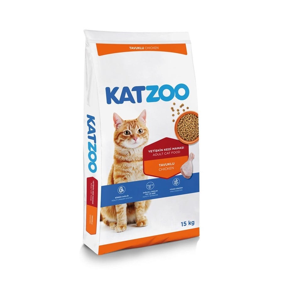 Katzoo Yetıskın Kedı Maması-Tavuklu 15 Kg