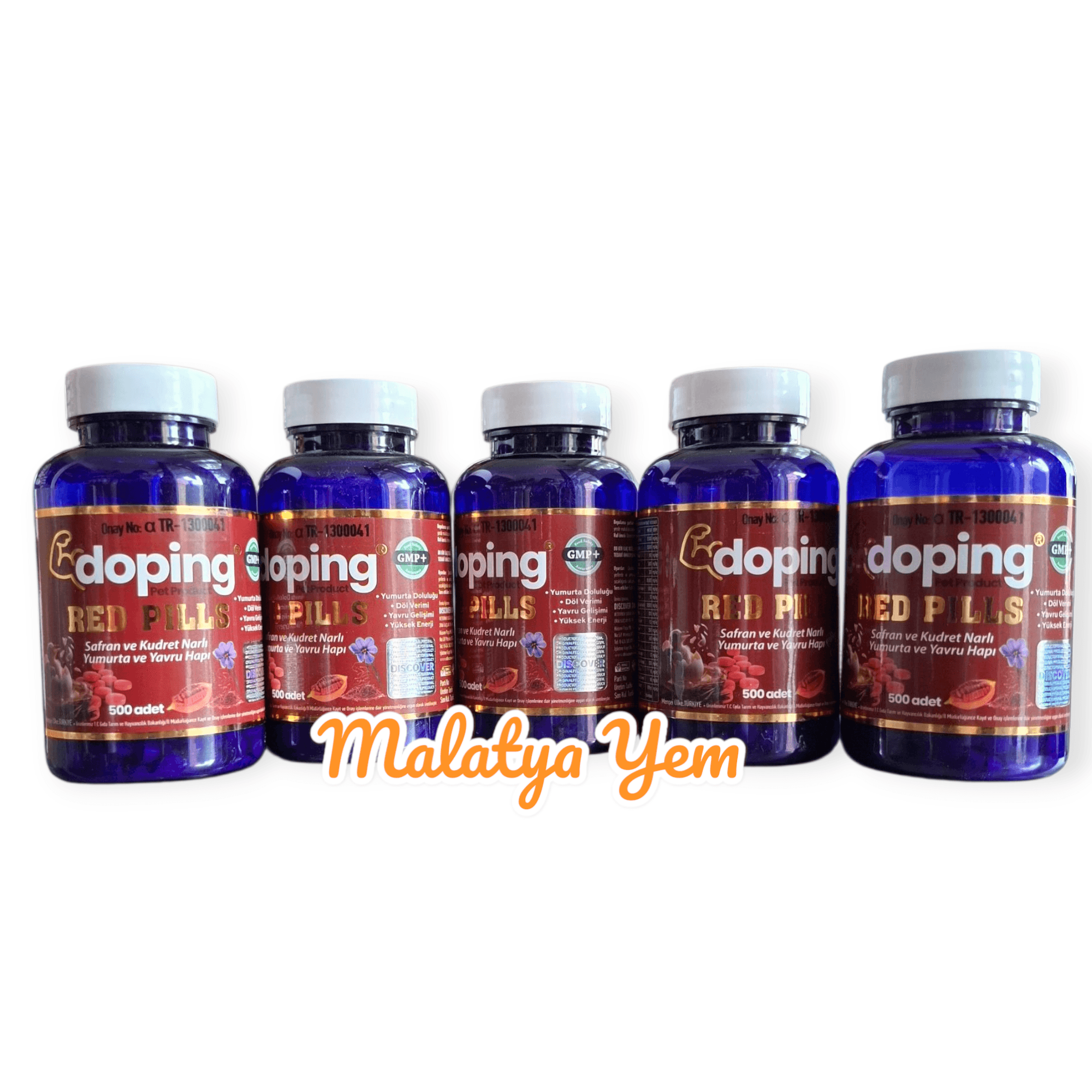 Doping Red Pills 5 Kutu 2500 Tablet - Karaciğer Destekli Kuş Vitamini ve Takviye Tableti