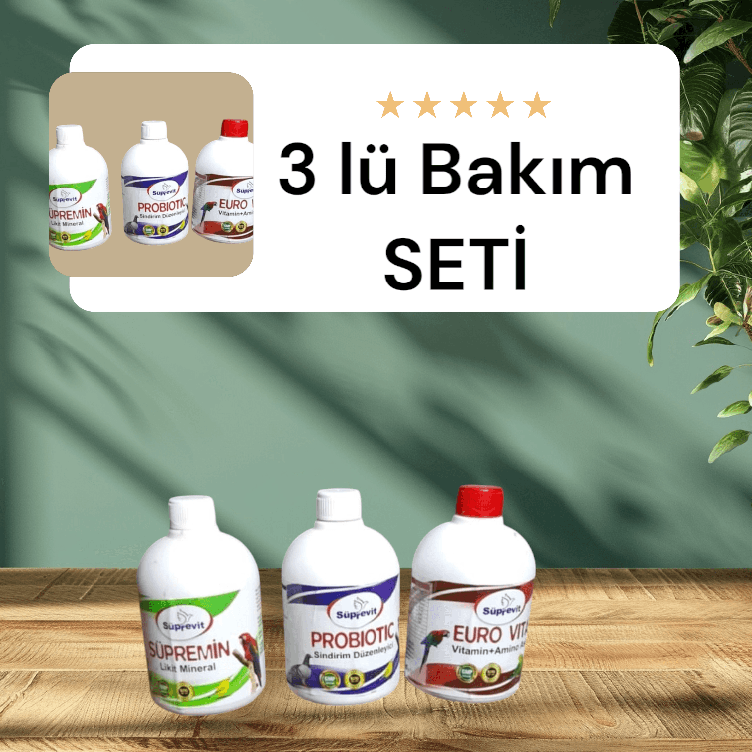 Süprevit 3 Lü Bakım Ürünü - 500 MLSet