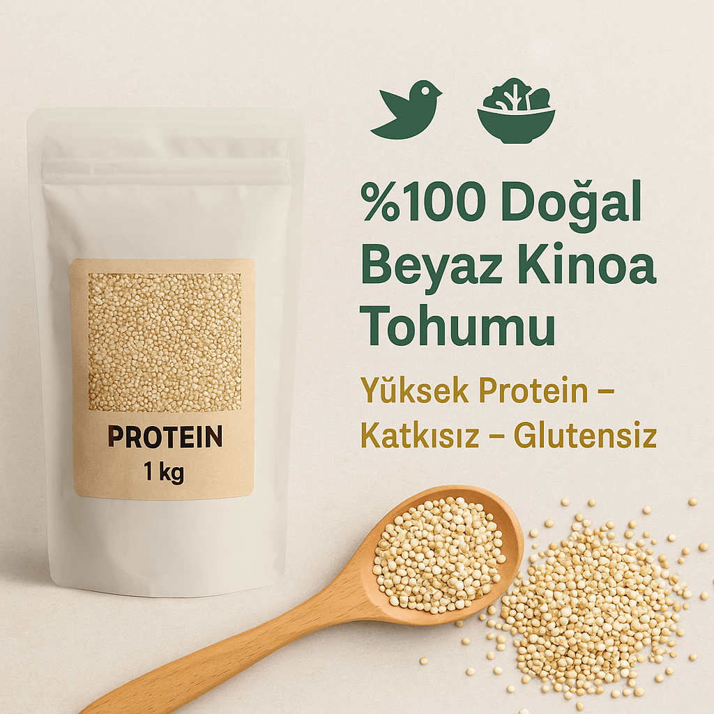 Beyaz Kinoa Tohumu Protein 1Kg – Doğal ve Yüksek Protein Kaynağı