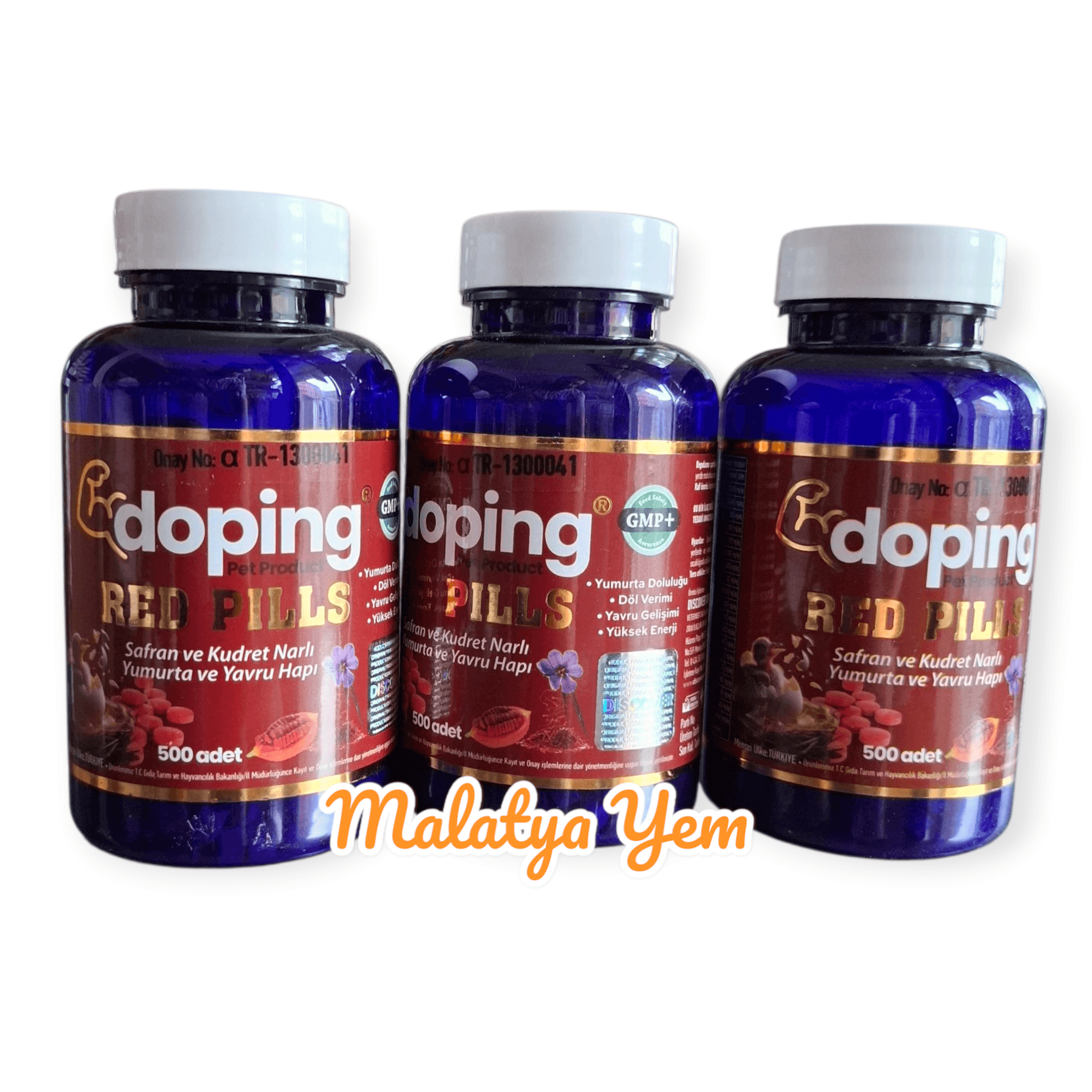 Doping Red Pills 3 Kutu 1500 Tablet - Karaciğer Destekli Kuş Vitamini ve Takviye Tableti