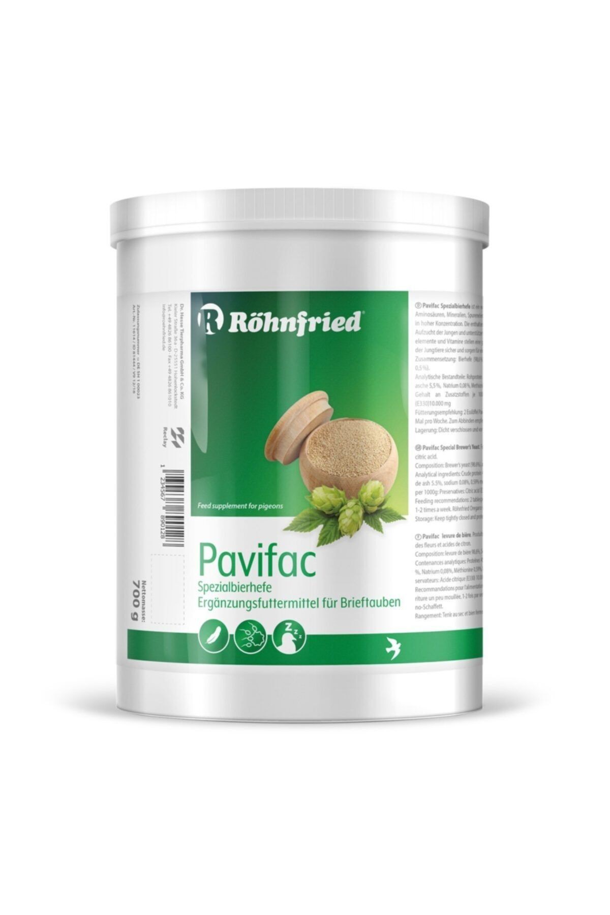 Pavifac Polenli Bira Mayası 700 Gram
