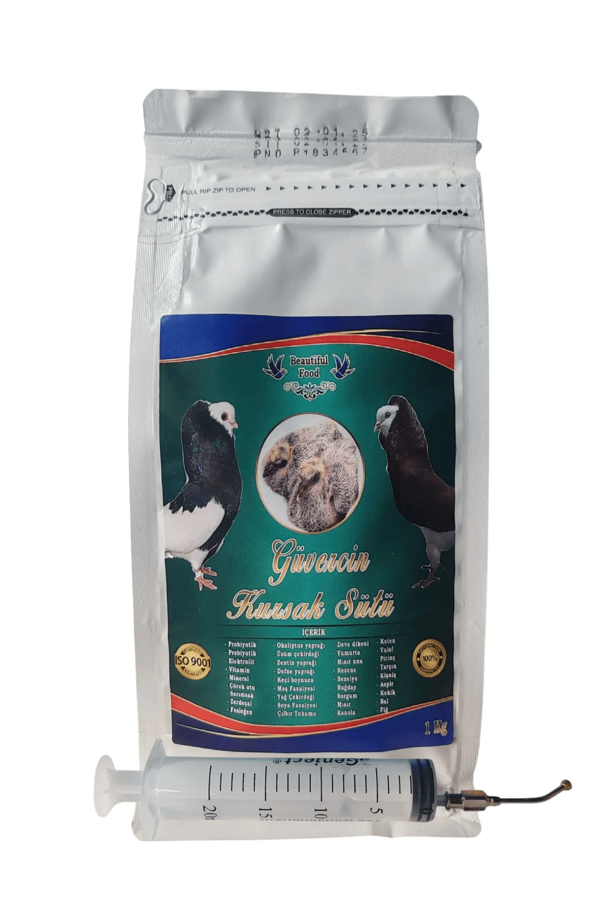 Beautiful Food Yavru Güvercin Maması 1 KG – Şırınga Hediyeli