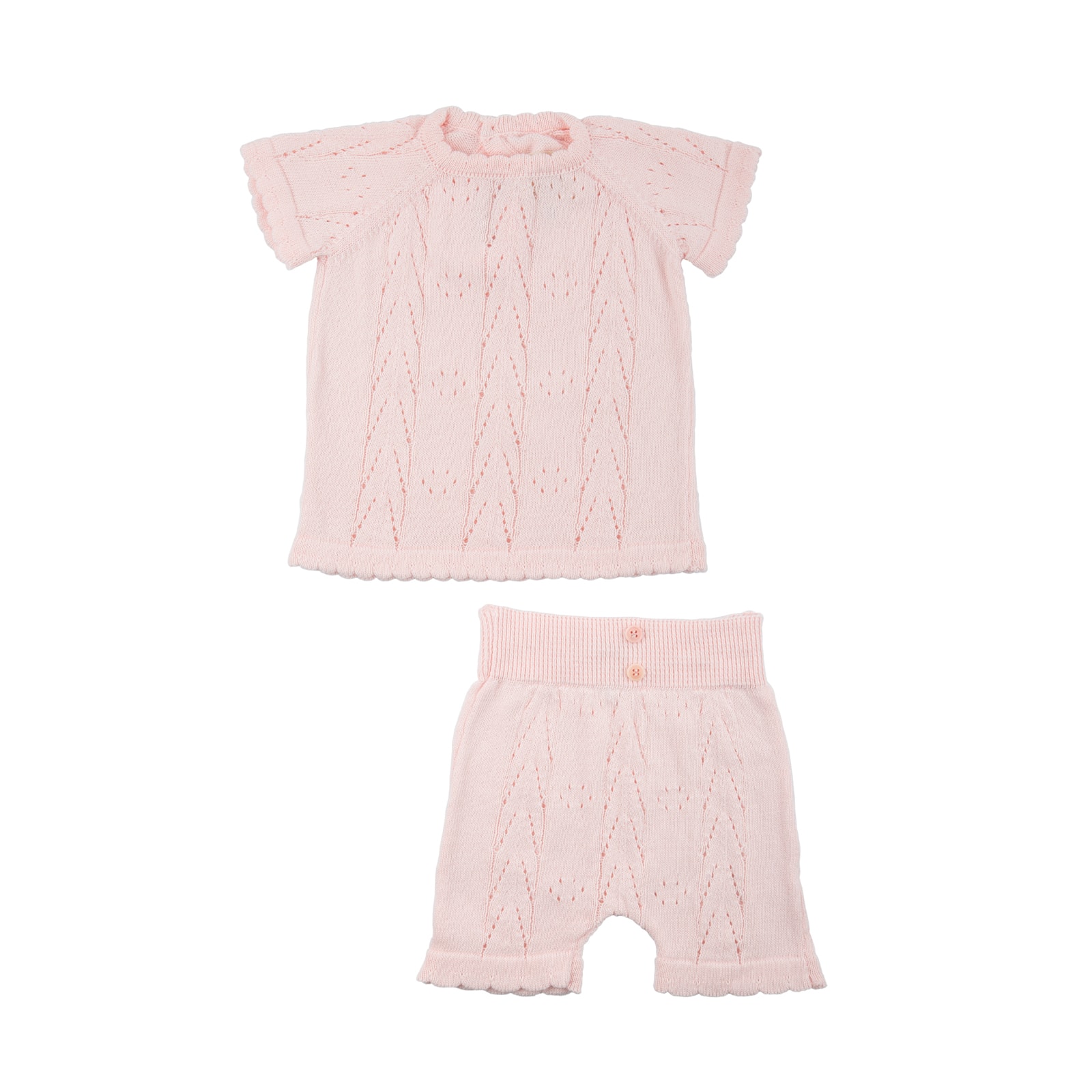 Triko Şortlu Takım Kız - PEMBE