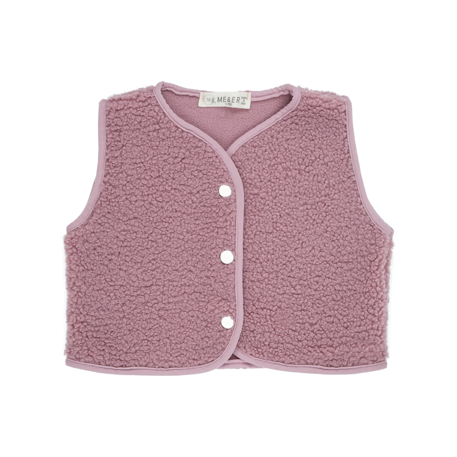 Peluş Yelek - pembe