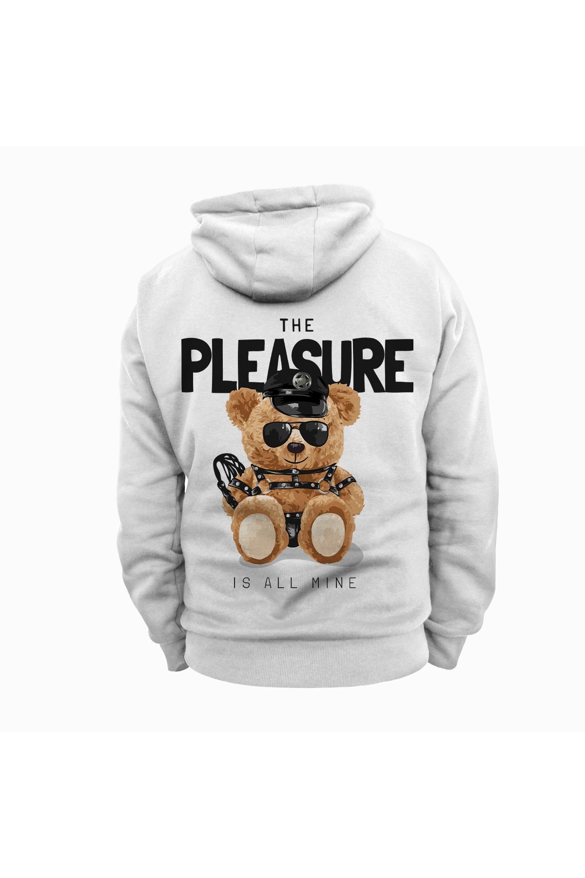 The Pleasure Baskılı Kapüşonlu Sweatshirt Hoodie Kalın Kumaş 3 İplik Şardonlu