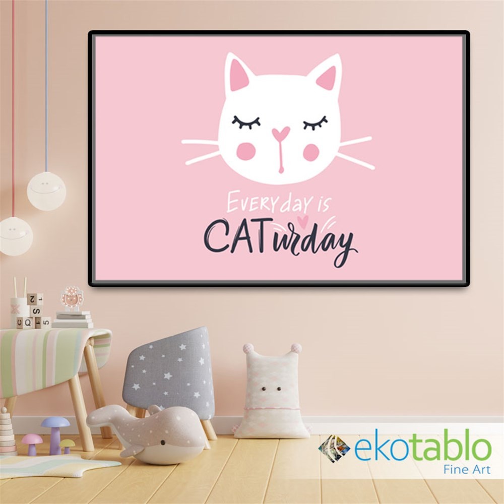 Everyday is Caturday Kanvas Tablo image